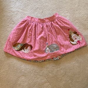 Mini Boden Guinea Pig corduroy polka dot skirt